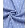 image:imageCOOFANDY Mens Cotton Linen Henley TShirt Long Sleeve Hippie Casual Beach TShirtsBlue Striped