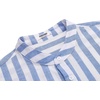 image:imageCOOFANDY Mens Cotton Linen Henley TShirt Long Sleeve Hippie Casual Beach TShirtsBlue White Striped