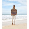 image:imageCOOFANDY Mens Cotton Linen Henley TShirt Long Sleeve Hippie Casual Beach TShirtsGeometric