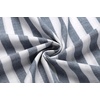 image:imageCOOFANDY Mens Cotton Linen Henley TShirt Long Sleeve Hippie Casual Beach TShirtsGrey Blue Striped