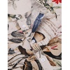image:imageCOOFANDY Mens Cotton Linen Henley TShirt Long Sleeve Hippie Casual Beach TShirtsKhaki Floral