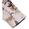 image:imageCOOFANDY Mens Cotton Linen Henley TShirt Long Sleeve Hippie Casual Beach TShirtsKhaki Floral