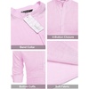 image:imageCOOFANDY Mens Cotton Linen Henley TShirt Long Sleeve Hippie Casual Beach TShirtsPink