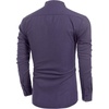 image:imageCOOFANDY Mens Cotton Linen Henley TShirt Long Sleeve Hippie Casual Beach TShirtsPurple