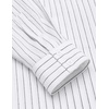 image:imageCOOFANDY Mens Cotton Linen Henley TShirt Long Sleeve Hippie Casual Beach TShirtsWhite Striped