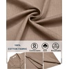 image:imageCOOFANDY Mens Cotton Shirts Short Sleeve Button Down Shirts Casual Beach Summer Cuban Collar ShirtKhaki