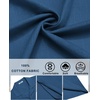 image:imageCOOFANDY Mens Cotton Shirts Short Sleeve Button Down Shirts Casual Beach Summer Cuban Collar ShirtNavy Blue