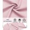 image:imageCOOFANDY Mens Cotton Shirts Short Sleeve Button Down Shirts Casual Beach Summer Cuban Collar ShirtPink
