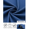 image:imageCOOFANDY Mens Dress Shirts Long Sleeve Button Down Formal Shirt Regular Fit Solid Business Casual ShirtsDark Blue