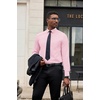 image:imageCOOFANDY Mens Dress Shirts Long Sleeve Button Down Formal Shirt Regular Fit Solid Business Casual ShirtsPink