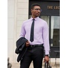 image:imageCOOFANDY Mens Dress Shirts Long Sleeve Button Down Formal Shirt Regular Fit Solid Business Casual ShirtsPurple