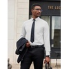 image:imageCOOFANDY Mens Dress Shirts Long Sleeve Button Down Formal Shirt Regular Fit Solid Business Casual ShirtsWhite