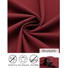 image:imageCOOFANDY Mens Dress Shirts Long Sleeve Button Down Formal Shirt Regular Fit Solid Business Casual ShirtsWine Red
