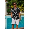 image:imageCOOFANDY Mens Hawaiian Shirts Short Sleeve Button Down Aloha Shirt Casual Beach ClothesBlack Pineapple