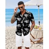 image:imageCOOFANDY Mens Hawaiian Shirts Short Sleeve Button Down Aloha Shirt Casual Beach ClothesBlack Pineapple