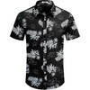 image:imageCOOFANDY Mens Hawaiian Shirts Short Sleeve Button Down Aloha Shirt Casual Beach ClothesBlack Pineapple