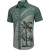 image:imageCOOFANDY Mens Hawaiian Shirts Short Sleeve Button Down Aloha Shirt Casual Beach ClothesDark Green Palm Tree