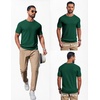 image:imageCOOFANDY Mens Knit TShirts Casual Short Sleeve Crewneck Shirt Textured Pullover TeesGreen