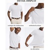 image:imageCOOFANDY Mens Knit TShirts Casual Short Sleeve Crewneck Shirt Textured Pullover TeesWhite
