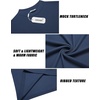 image:imageCOOFANDY Mens Mock Turtleneck Long Sleeve Shirts Slim Fit Basic TShirt Lightweight Ribbed Pullover Sweater2 Packdark Grey  Navy Blue