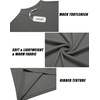 image:imageCOOFANDY Mens Mock Turtleneck Long Sleeve Shirts Slim Fit Basic TShirt Lightweight Ribbed Pullover Sweater2 Packwhite  Dark Grey
