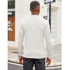 image:imageCOOFANDY Mens Mock Turtleneck Long Sleeve Shirts Slim Fit Basic TShirt Lightweight Ribbed Pullover Sweater2 Packwhite  Dark Grey