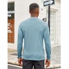 image:imageCOOFANDY Mens Mock Turtleneck Long Sleeve Shirts Slim Fit Basic TShirt Lightweight Ribbed Pullover SweaterGreenish Blue