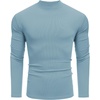 image:imageCOOFANDY Mens Mock Turtleneck Long Sleeve Shirts Slim Fit Basic TShirt Lightweight Ribbed Pullover SweaterGreenish Blue