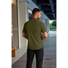 image:imageCOOFANDY Mens Muscle Fit Dress Shirts Stretch WrinkleFree Short Sleeve Casual Button Down ShirtsArmy Green