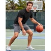image:imageCOOFANDY Mens Muscle T Shirts Short Sleeve Slim Fit Tshirts Gym Workout Athletic Crewneck ShirtBlack