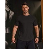 image:imageCOOFANDY Mens Muscle T Shirts Short Sleeve Slim Fit Tshirts Gym Workout Athletic Crewneck ShirtBlack