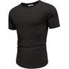image:imageCOOFANDY Mens Muscle T Shirts Short Sleeve Slim Fit Tshirts Gym Workout Athletic Crewneck ShirtBlack