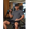 image:imageCOOFANDY Mens Muscle T Shirts Short Sleeve Slim Fit Tshirts Gym Workout Athletic Crewneck ShirtDark Grey