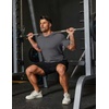 image:imageCOOFANDY Mens Muscle T Shirts Short Sleeve Slim Fit Tshirts Gym Workout Athletic Crewneck ShirtDark Grey