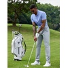image:imageCOOFANDY Mens Polo Shirts 100 Cotton Heavyweight Short Sleeve Button Golf Shirts Classic Pullover Ribbed Collar and CuffsBlue