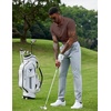 image:imageCOOFANDY Mens Polo Shirts 100 Cotton Heavyweight Short Sleeve Button Golf Shirts Classic Pullover Ribbed Collar and CuffsBrown