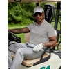 image:imageCOOFANDY Mens Polo Shirts 100 Cotton Heavyweight Short Sleeve Button Golf Shirts Classic Pullover Ribbed Collar and CuffsGrey