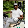 image:imageCOOFANDY Mens Polo Shirts 100 Cotton Heavyweight Short Sleeve Button Golf Shirts Classic Pullover Ribbed Collar and CuffsPure White