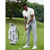image:imageCOOFANDY Mens Polo Shirts 100 Cotton Heavyweight Short Sleeve Button Golf Shirts Classic Pullover Ribbed Collar and CuffsPure White