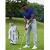image:imageCOOFANDY Mens Polo Shirts 100 Cotton Heavyweight Short Sleeve Button Golf Shirts Classic Pullover Ribbed Collar and CuffsRoyal Blue