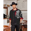 image:imageCOOFANDY Mens Print Button Down Dress Shirt Fashion Long Sleeve Casual Shirts
