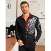 image:imageCOOFANDY Mens Print Button Down Dress Shirt Fashion Long Sleeve Casual Shirts