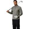image:imageCOOFANDY Mens Quarter Zip Pullover Long Sleeve Sweatshirt 14 Zip Golf Shirt Winter Fleece Lined Thermal PulloverArmy Green