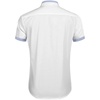 image:imageCOOFANDY Mens Short Sleeve Button Down Shirts Casual Wrinkle Free Dress Shirt Plaid Collar Summer ShirtsWhiteblue Stripe