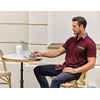 image:imageCOOFANDY Mens Short Sleeve Button Down Shirts Casual Wrinkle Free Dress Shirt Plaid Collar Summer ShirtsWine Red