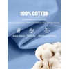 image:imageCOOFANDY Mens V Neck T Shirts 100 Cotton Tee Shirt Plain Short Sleeve Casual ShirtsLight Blue