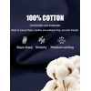 image:imageCOOFANDY Mens V Neck T Shirts 100 Cotton Tee Shirt Plain Short Sleeve Casual ShirtsNavy Blue