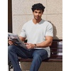 image:imageCOOFANDY Mens V Neck T Shirts 100 Cotton Tee Shirt Plain Short Sleeve Casual ShirtsWhite