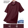 image:imageCOOFANDY Polo Shirts for Men Short Sleeve Performance Collared Work Golf Shirts Dry Fit Pique Polos Summer Tactical Polo Shirts
