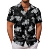 image:imageCOOFANDY Mens Hawaiian Shirts Short Sleeve Button Down Aloha Shirt Casual Beach ClothesBlack Pineapple